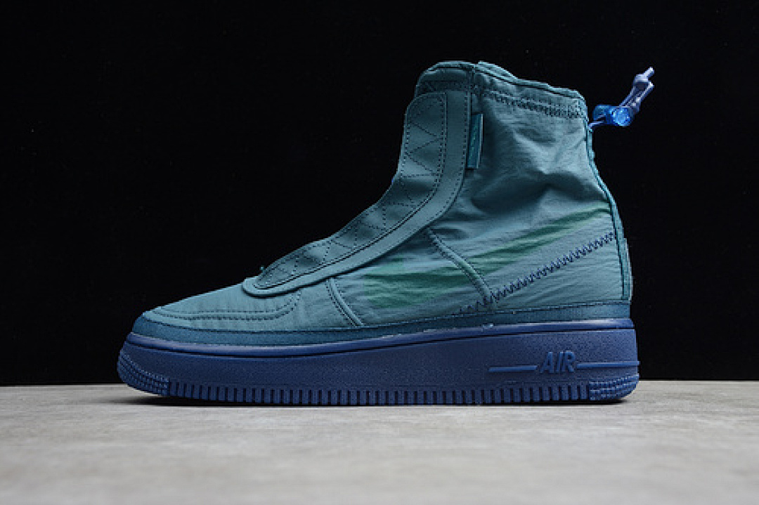 Nike [BQ6096-300]-[AIR FORCE 1 HIGH SHELL MIDNIGHT TURQUOISE NAVY BLUE/BLUE]-[UNISEX:36-42], photo 1
