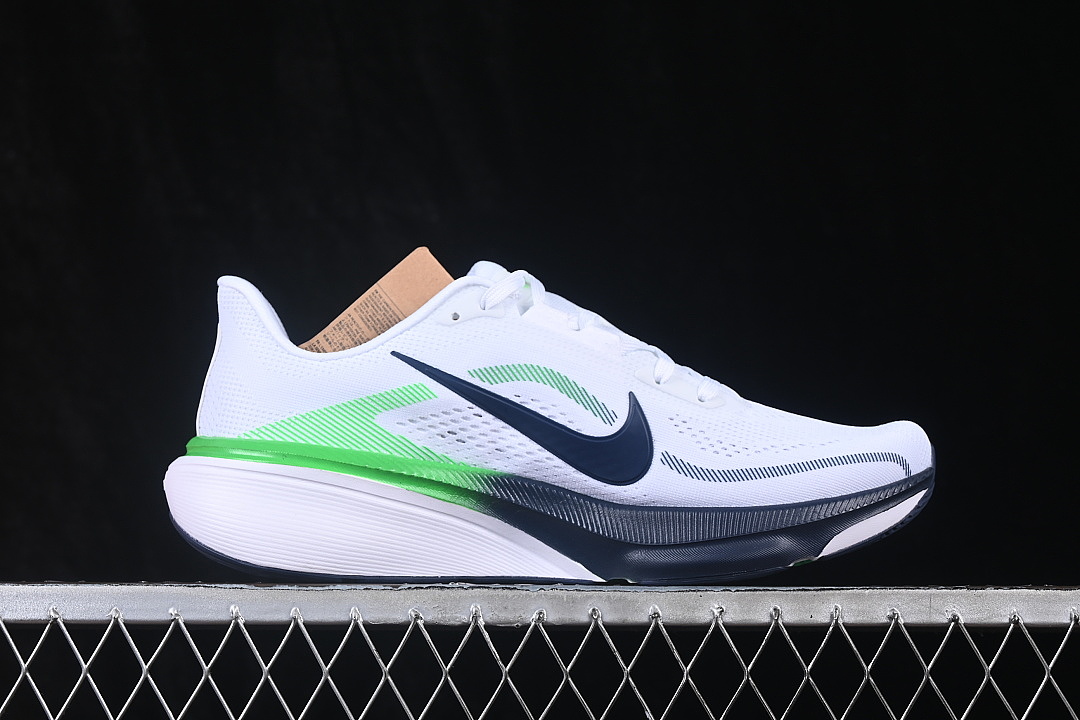 Nike [IB1873-107]-[AIR ZOOM PEGASUS 42 BREATHABLE SHOES NAVY BLUE/GREEN]-[WOMAN:36-39]-[MAN:40-46] - Image 15