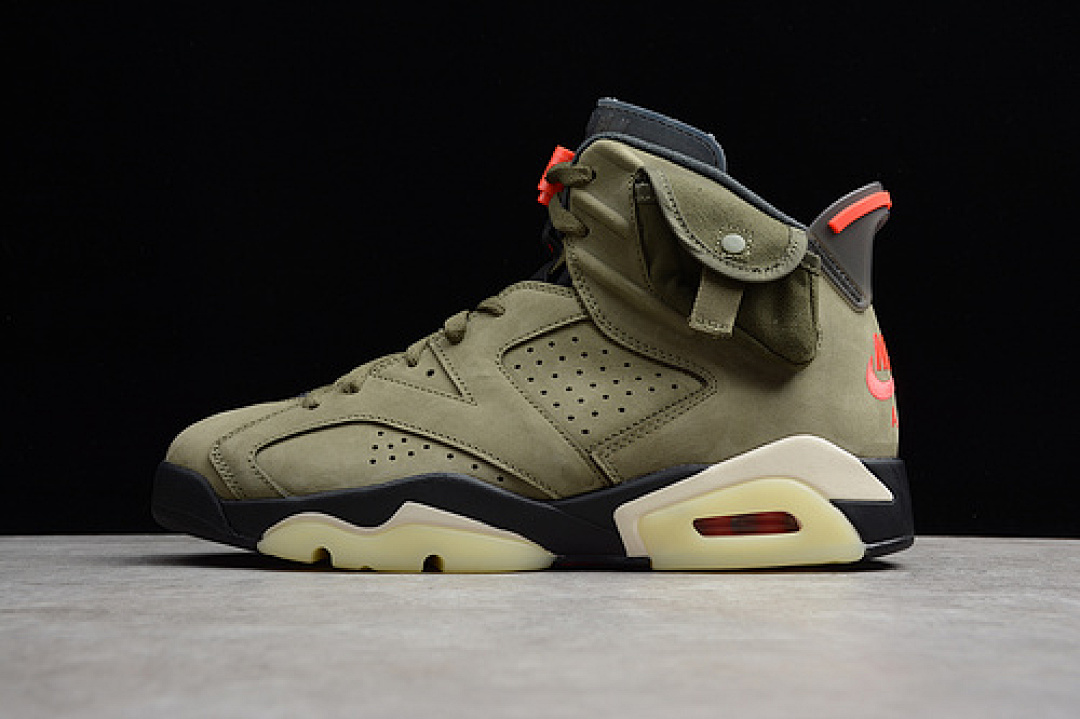 Jordan [CN1084-200]-[CJ AIR JORDAN 6 RETRO TRAVIS SCOTT MEDIUM OLIVE/BLACK/RED]-[MAN:40-45], photo 1