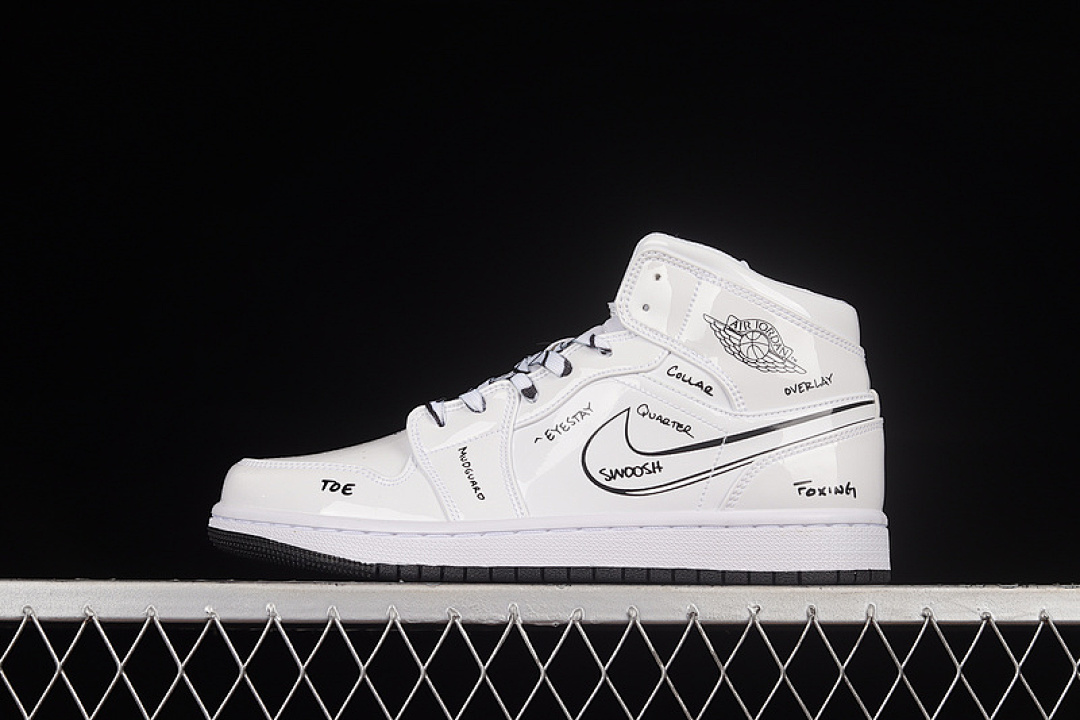 Jordan AIR Jordan 1 MID GS WHITE/BLACK/WHITE · DQ1864-100, photo 1