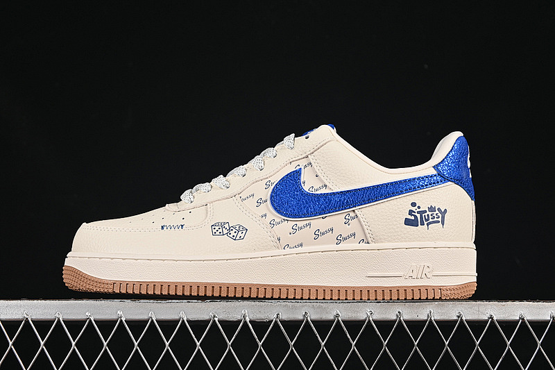 Nike Nike AIR FORCE 1 07 LOW WHITE/BLUE/GREY · KJ1688-006, photo 1