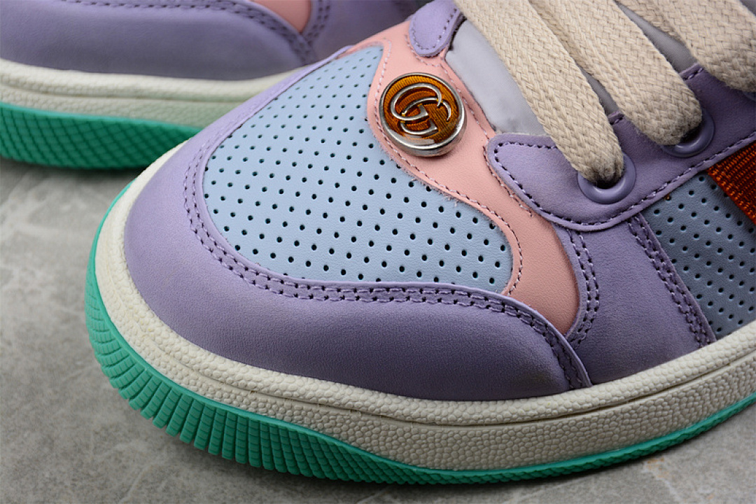 Gucci [GU*CCI ACE EMBROIDERED LOW-TOP PURPLE/MULTI-COLOR]-[WOMAN:35-40] - Image 9