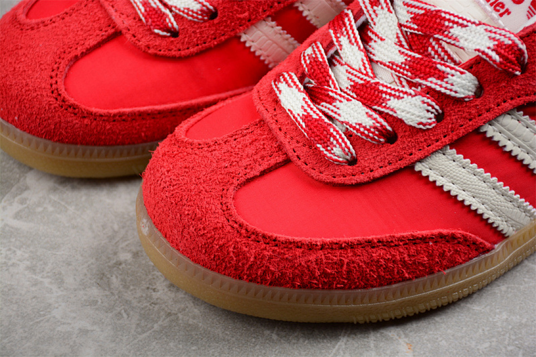 Adidas [GY6612]-[WALES BONNER X SAMBA COLLEGIATE ORANGE/ECRU TINT/COLLEGIATE ORANGE]-[SIZE:28-35] - Image 5