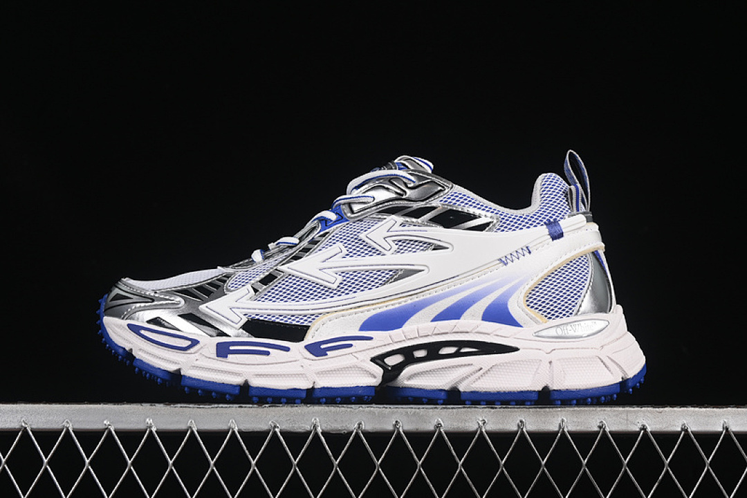 Hoka [OFF-WHITE BE RIGHT WHITE/BLUE/SILVER]-[WOMAN:36-39]-[MAN:40-47] - Image 2