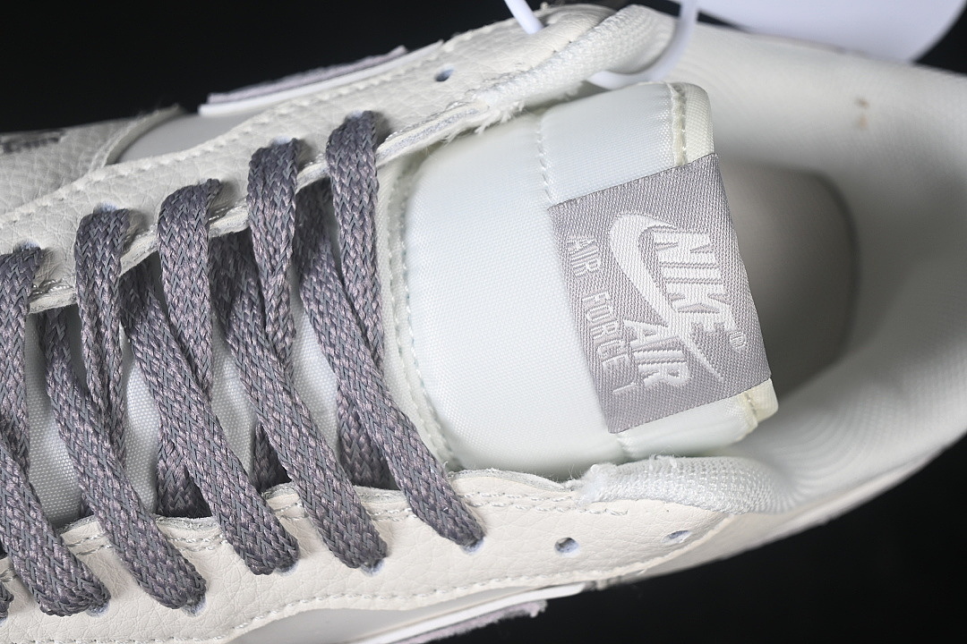 Nike [DN9688-107]-[AIR FORCE 1 07 LOW CASUAL SNEAKERS WHITE/GREY/WHITE]-[WOMAN:36-39]-[MAN:40-45] - Image 9