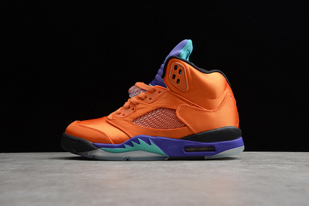 Jordan [136027-007]-[GZ AIR JORDAN 5 RETRO ORANGE/BLACK/PURPLE]-[WOMAN:36-39]-[MAN:40-45], photo 1