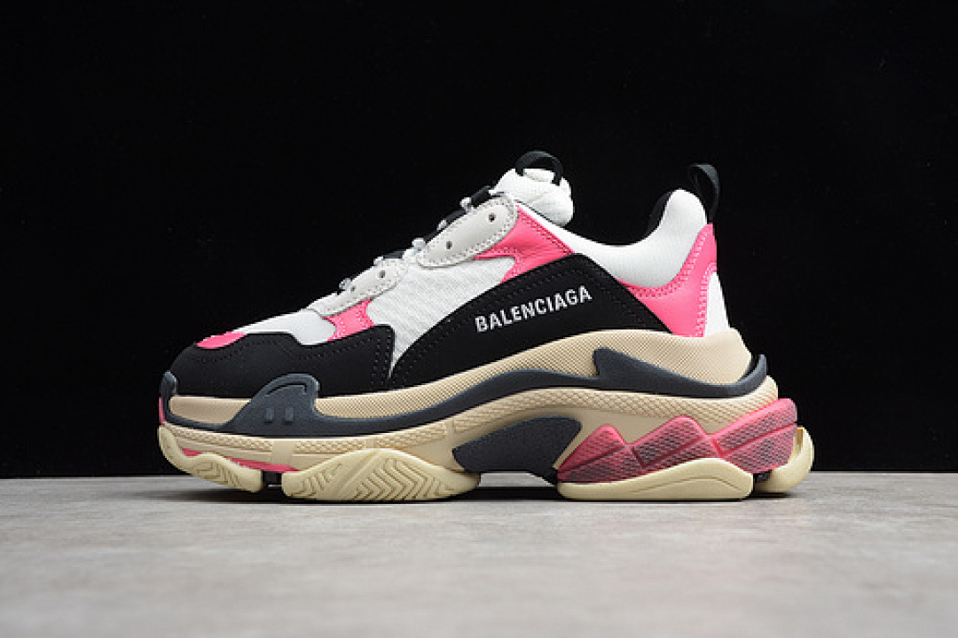 Balenciaga TESS.S.GOMMA SNEAKER BLACK/WHITE/PINK · ECBA700328N, photo 1