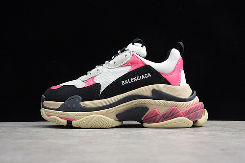 Balenciaga TESS.S.GOMMA SNEAKER BLACK/WHITE/PINK · ECBA700328N, photo 1