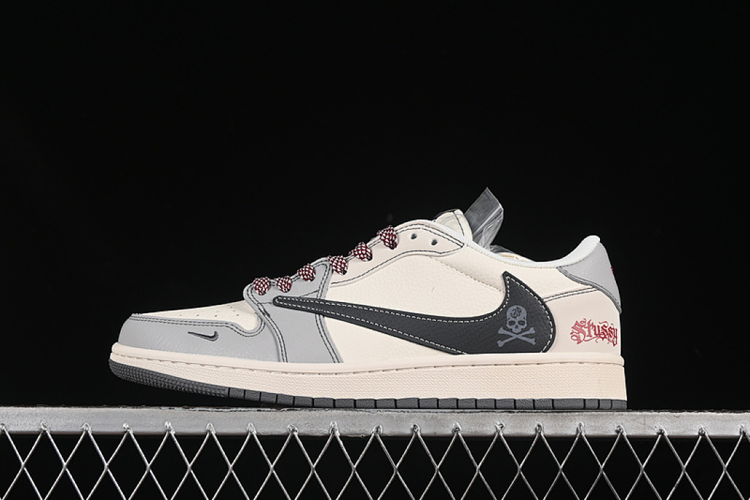 Jordan [JJ2508-553]-[TRAVIS SCOTT X FRAGMENT DESIGN AIR JORDAN 1 LOW OG SP WHITE/GREY/BLACK]-[36-45], photo 1