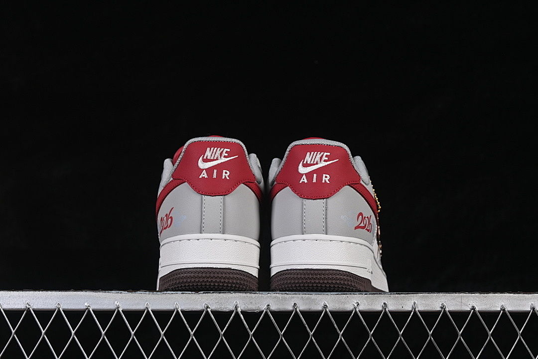 Nike [HT5088-621]-[AIR FORCE 1 07 LOW GREY/WHITE/RED]-[WOMAN:36-39]-[MAN:40-45] - Image 14