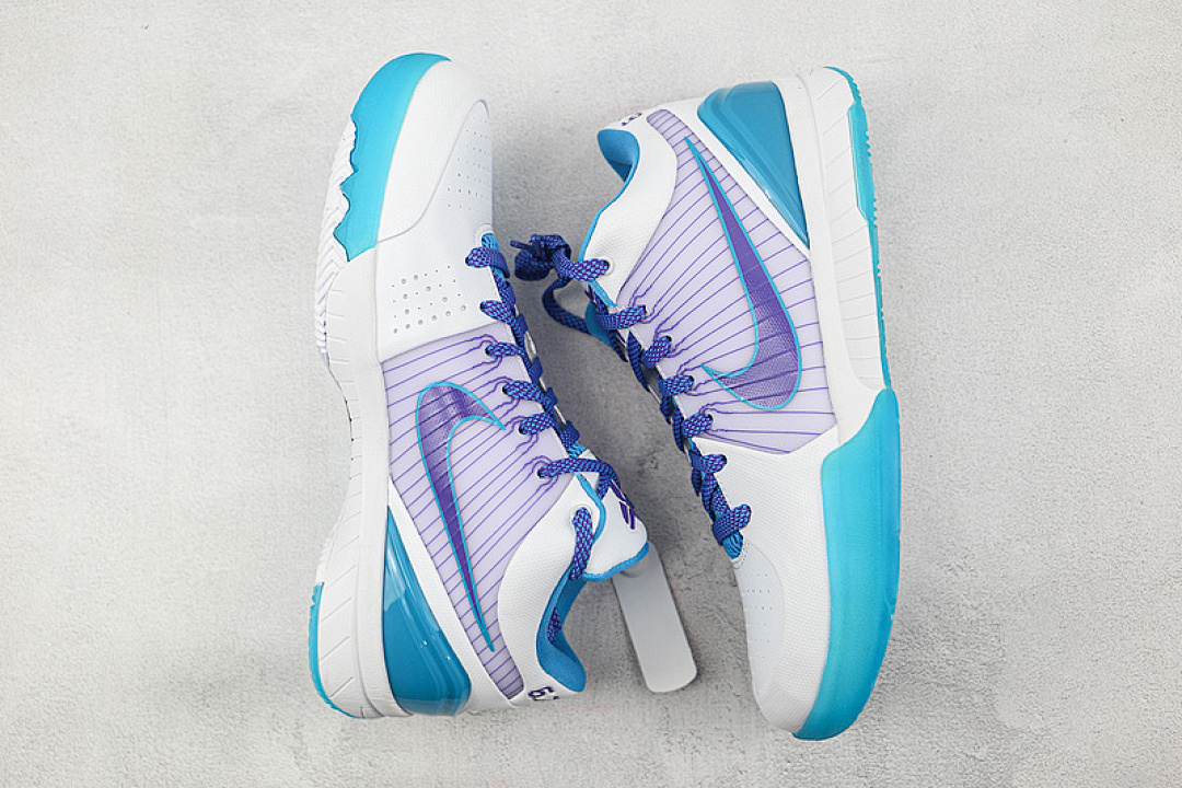 Nike [AV6339-100]-[ZOOM KOBE 4 PROTRO DRAFT DAY WHITE/ORION BLUE-VARSITY PURPLE]-[MAN:39-46] - Image 2