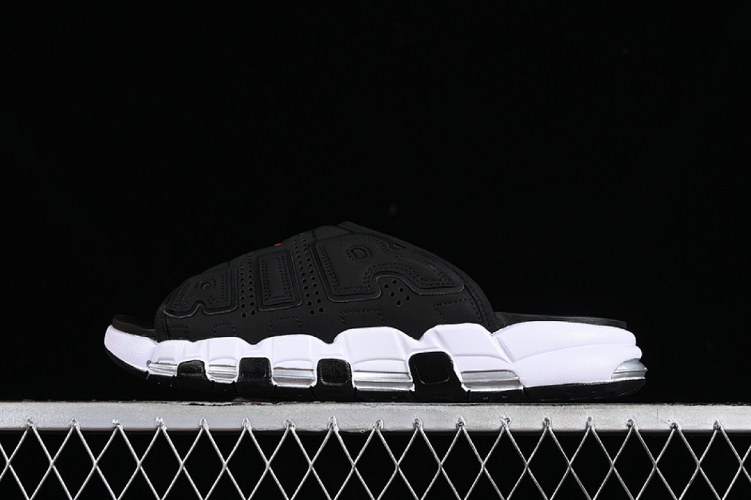 Nike [FJ2708-001]-[AIR MORE UPTEMPO SLIDE BLACK/BLACK/CLEAR/WHITE]-[WOMAN:36-39]-[MAN:40-46] - Image 2