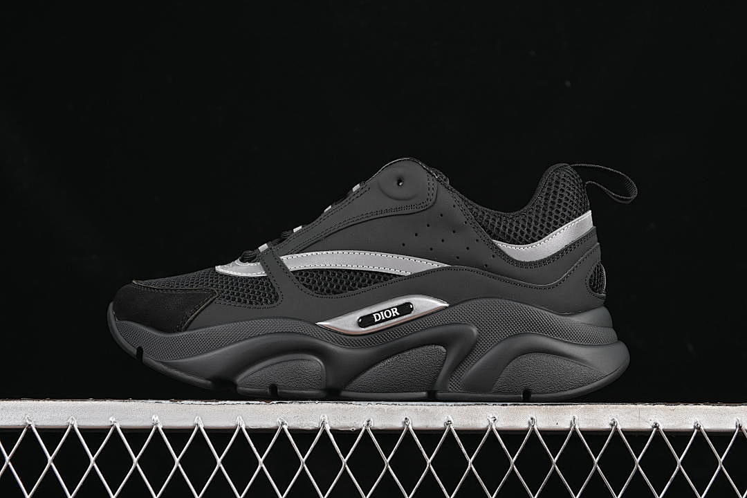 [HOMME SNEAKER EXERCISE DAD SHOES BLACK/GREY/BLACK]-[MAN:40-46], photo 1
