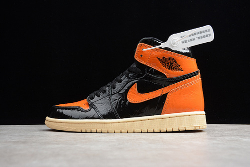 Jordan CJ AIR Jordan 1 HIGH OG SHATTERED BACKBOARD 3.0 BLACK/ORANGE · 555088-028, photo 1