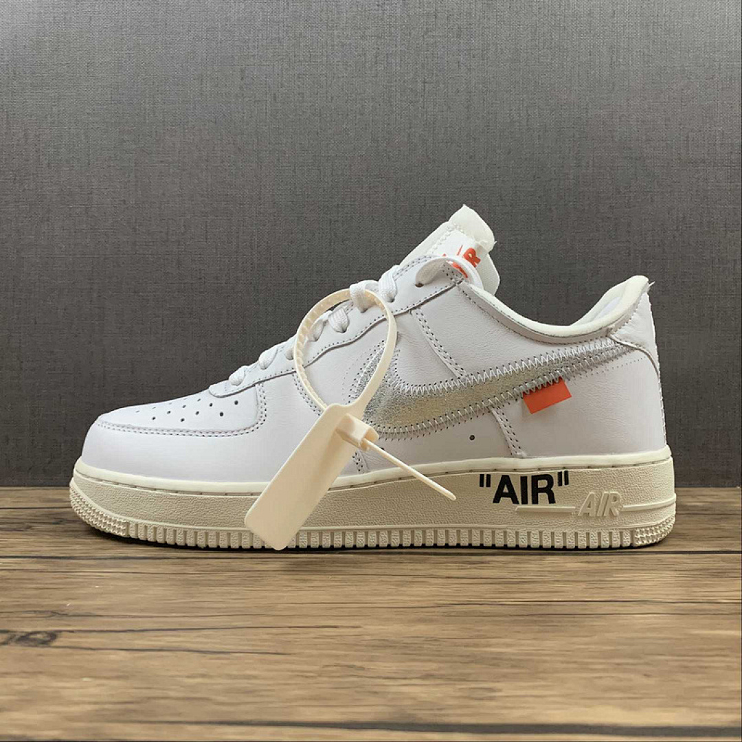 Nike Nike OW X AIR FORCE 1 COMPLEXCON EXCLUSIVE WHITE/METALLIC SILVER-SAIL · AO4297-100, photo 1