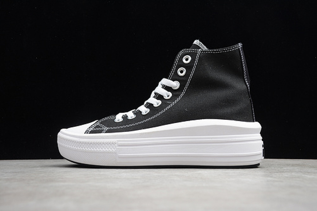 Converse Converse CHUCK TAYLOR ALL STAR MOVE PLATFORM HIGH BLACK/BLACK/WHITE · 568497C, photo 1