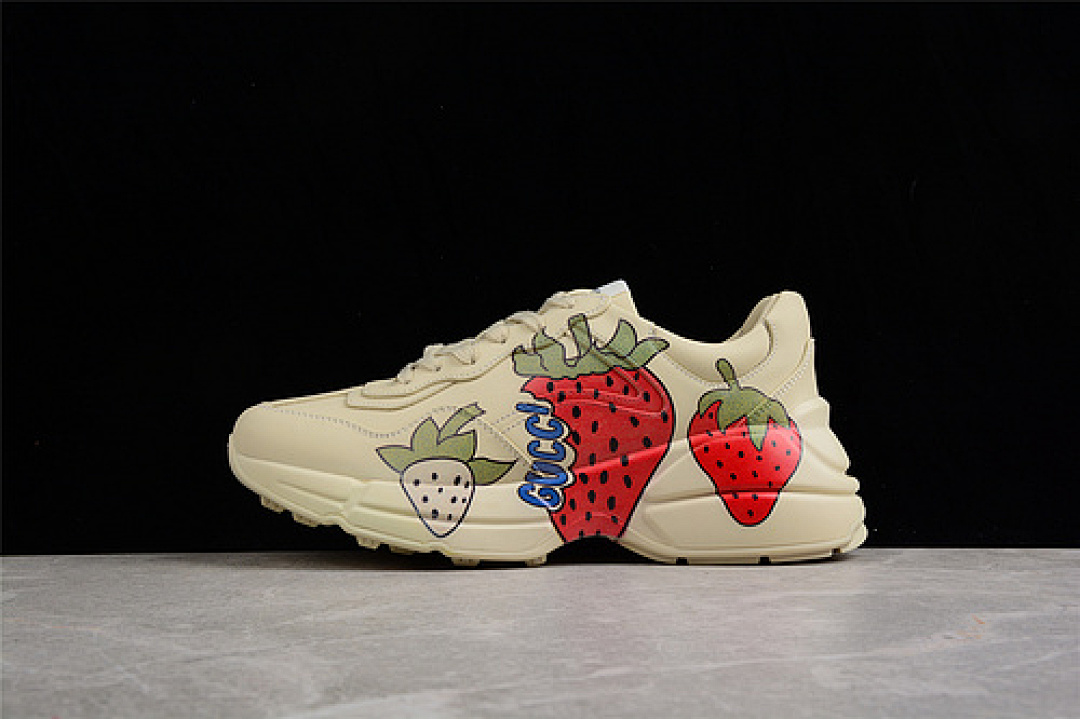On Running On Running [GU*CCI RHYTON VINTAGE TRAINER SNEAKER BEIGE/RED/GREEN]-[WOMAN:35-39]-[MAN:40-44], photo 1