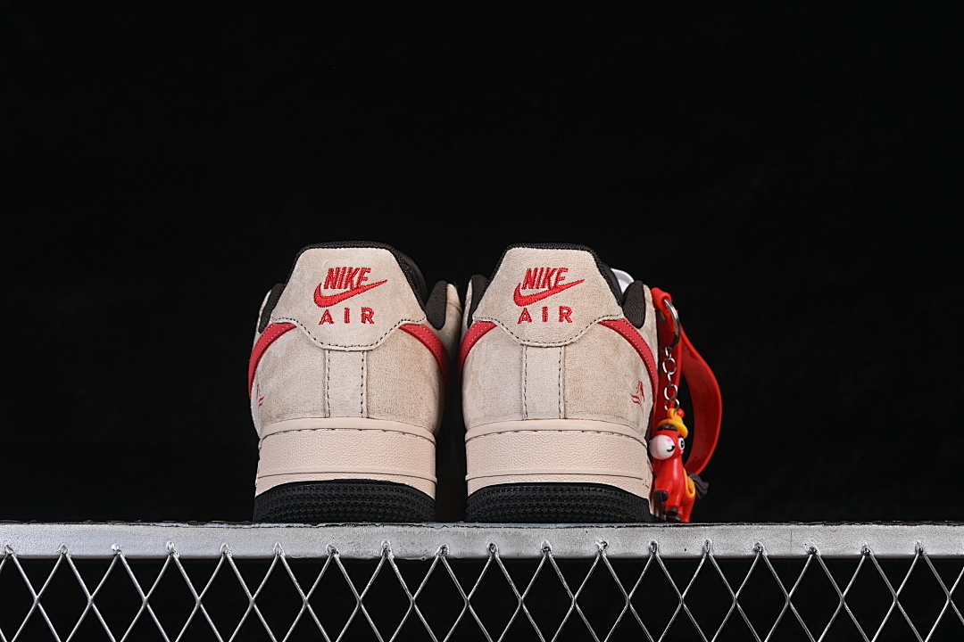 Nike [XD0028-020]-[AIR FORCE 1 07 LOW CASUAL SNEAKERS BROWN/BLACK/RED]-[WOMAN:36-39]-[MAN:40-45] - Image 14