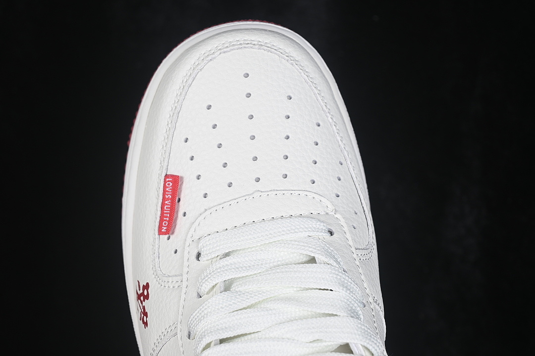 Nike [WY0655-103]-[AIR FORCE 1 07 LOW CASUAL SNEAKERS WHITE/RED/WHITE]-[WOMAN:36-39]-[MAN:40-45] - Image 10