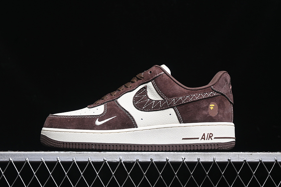 Nike Nike [KK1988-027]-[AIR FORCE 1 07 LOW BAPE WHITE/BROWN]-[WOMAN:36-39]-[MAN:40-45], photo 1