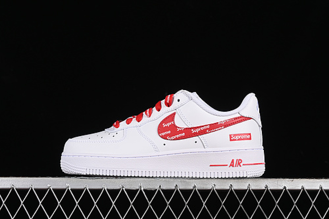 Nike [CU9225-010]-[SUPREME AIR FORCE 1 07 LOW WHITE/RED]-[WOMAN:36-39]-[MAN:40-45], photo 1