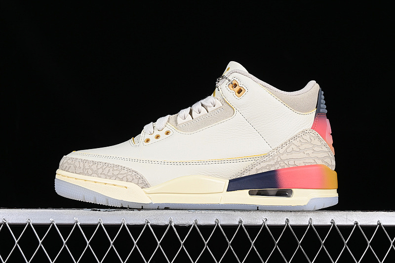 Jordan LW J.BALVIN AIR Jordan 3 RETRO GREY/ORANGE/BLUE · FN0344-901, photo 1