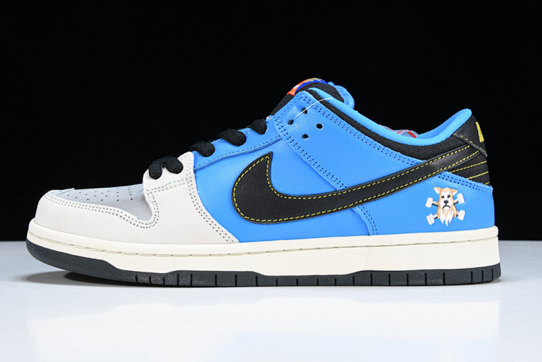 Unbranded [CZ5128-400]-[SB DUNK LOW X INSTANT SKATEBOARD BLUE/BLACK/GREY]-[UNISEX:36-46], photo 1