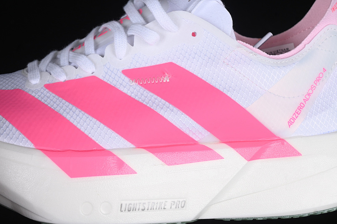 Adidas [JS1833]-[ADIZERO ADIOS 4 M WHITE/PINK]-[WOMAN:36-39]-[MAN:40-45] - Image 9