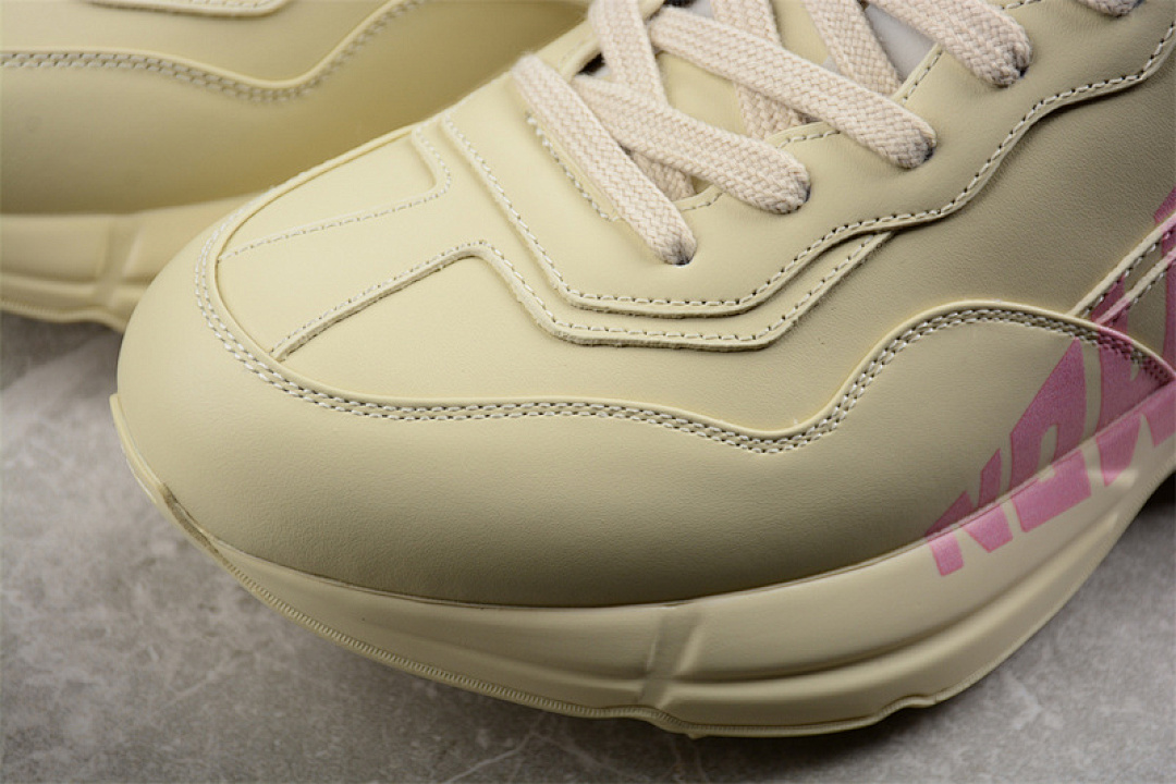 On Running [GU*CCI RHYTON VINTAGE TRAINER SNEAKER BEIGE/BEIGE/PINK]-[WOMAN:35-39]-[MAN:40-44] - Image 8