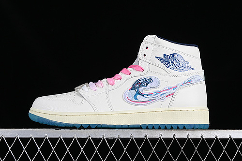 Jordan AIR Jordan 1 HIGH GOLF PEBBLE BEACH WHITE/GREY/BLUE/PINK · FV3565-100, photo 1