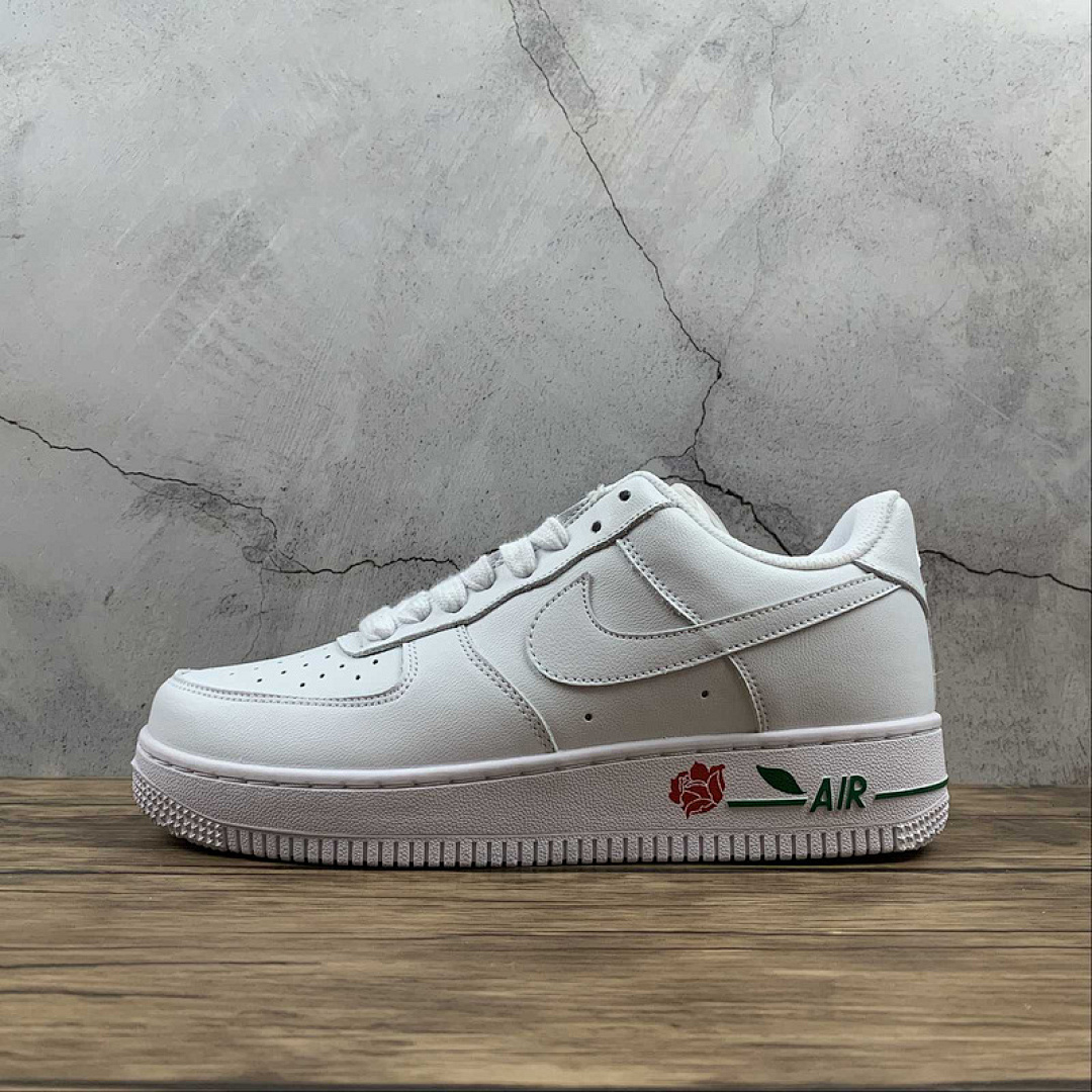 Nike [CU6312-100]-[AIR FORCE 1 LOW 07 THANK YOU PLASTIC BAG WHITE/WHITE/UNIVERSITY RED/PINE (GREEN]), photo 1