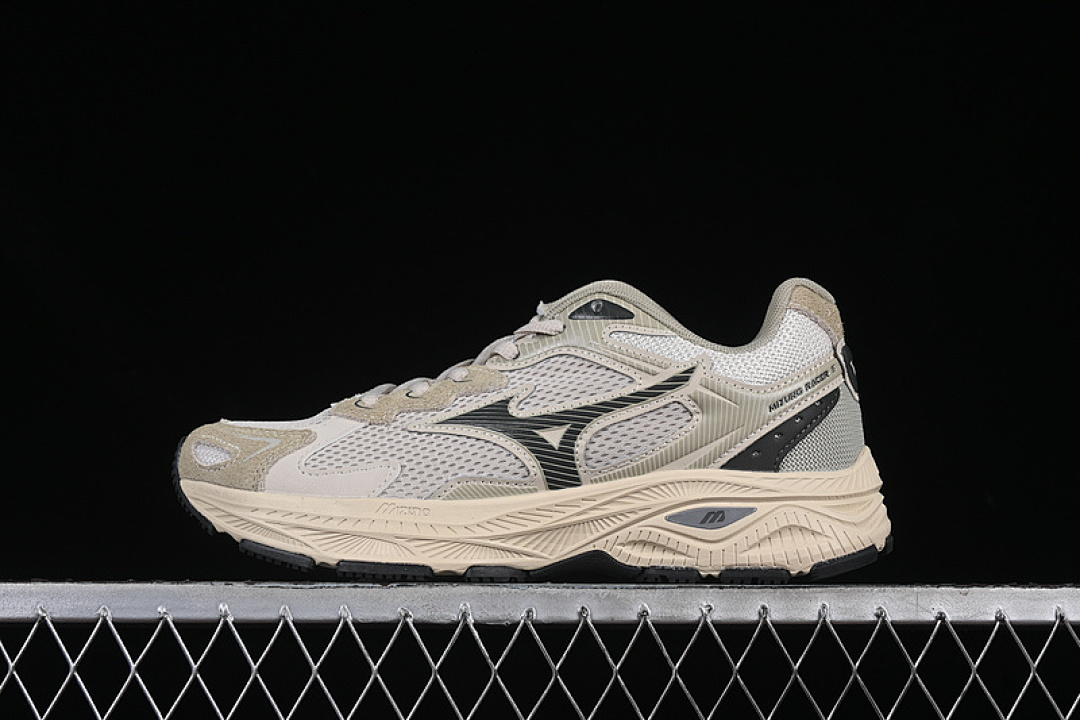 Mizuno [D1GH223515]-[MIZUNO RACER S OARISM GREY/BLACK/BEIGE]-[WOMAN:36-39]-[MAN:40-45], photo 1