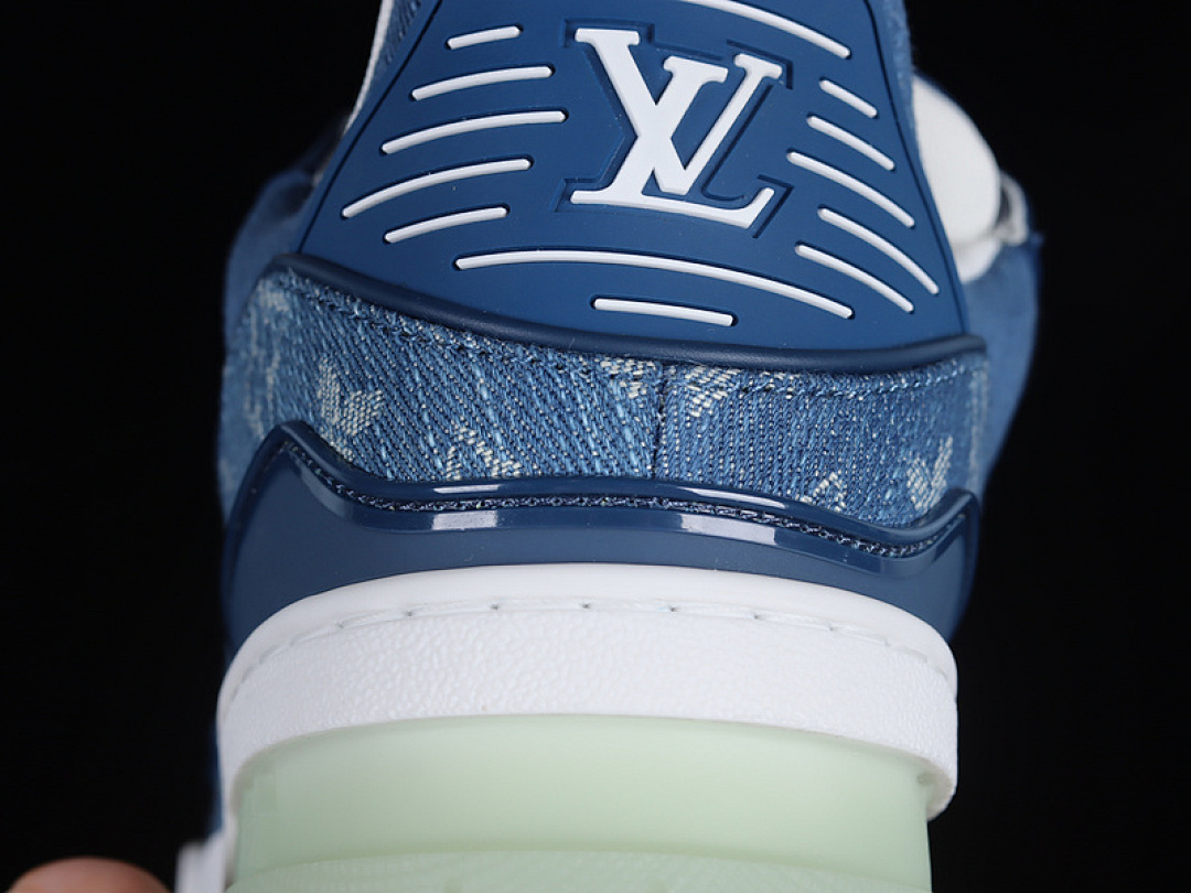 Louis Vuitton [L*V FASHION CATWALK SNEAKERS NAVY BLUE/WHITE/GREEN]-[MAN:38-46] - Image 9