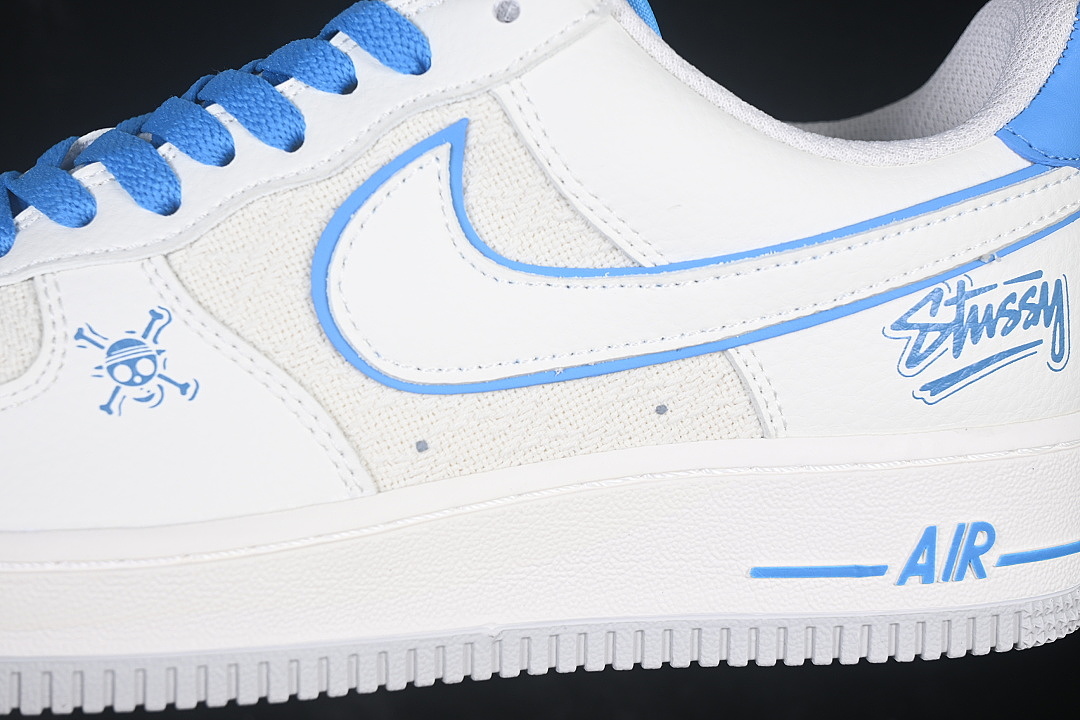 Nike [FJ4146-103]-[AIR FORCE 1 07 LOW CASUAL SNEAKERS DARK BLUE/WHITE]-[WOMAN:36-39]-[MAN:40-45] - Image 7