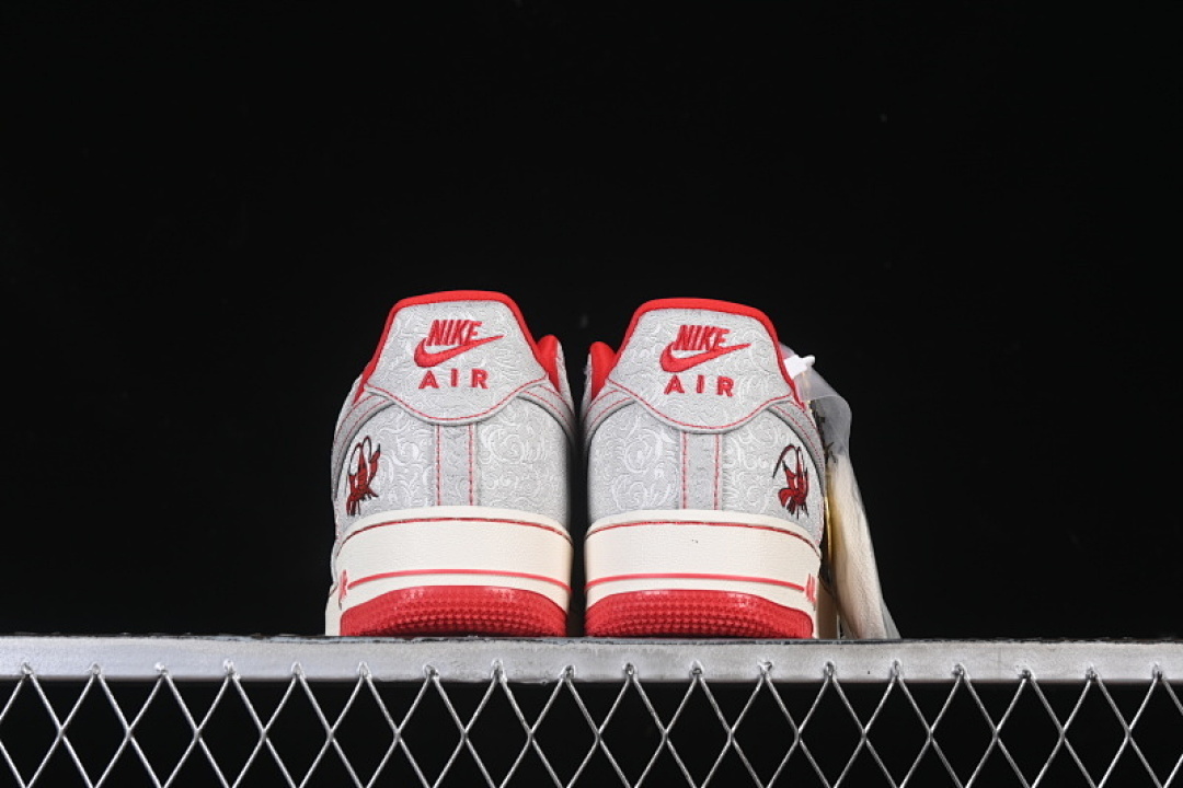 Nike [ZD1988-004]-[AIR FORCE 1 07 LOW WHITE/GREY/RED]-[WOMAN:36-39]-[MAN:40-45] - Image 14