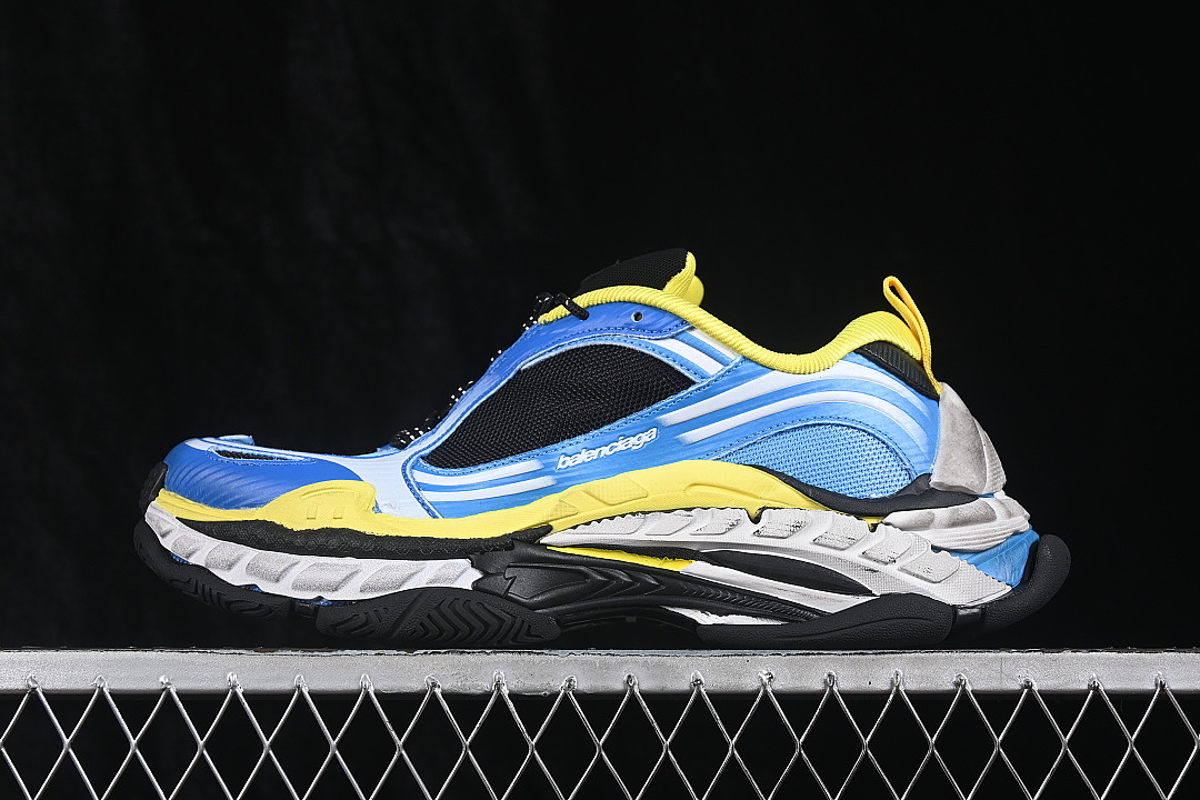 Unbranded [WTRS24497]-[TRIPLE S 2 GRADIENT MESH RUNNING SHOES BLUE/YELLOW/GREY]-[WOMAN:35-39]-[MAN:40-46], photo 1