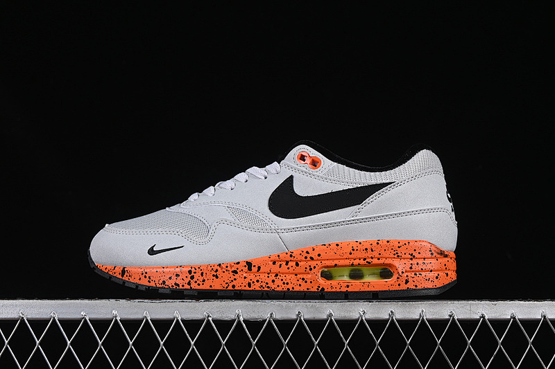 Nike AIR MAX 1 BLACK/GREY/ORANGE · FD2638-005, photo 1