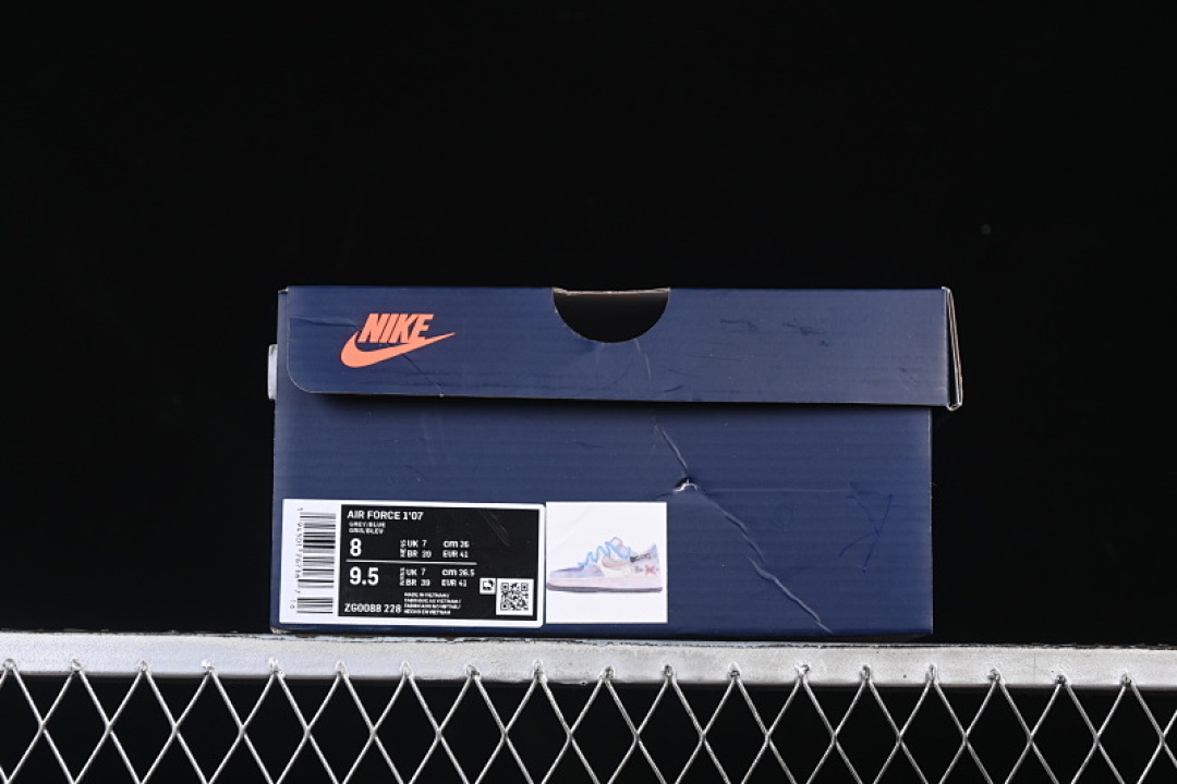 Nike [ZG0088-228]-[AIR FORCE 1 07 LOW CASUAL SNEAKERS SKY BLUE/WHITE]-[WOMAN:36-39]-[MAN:40-45] - Image 11