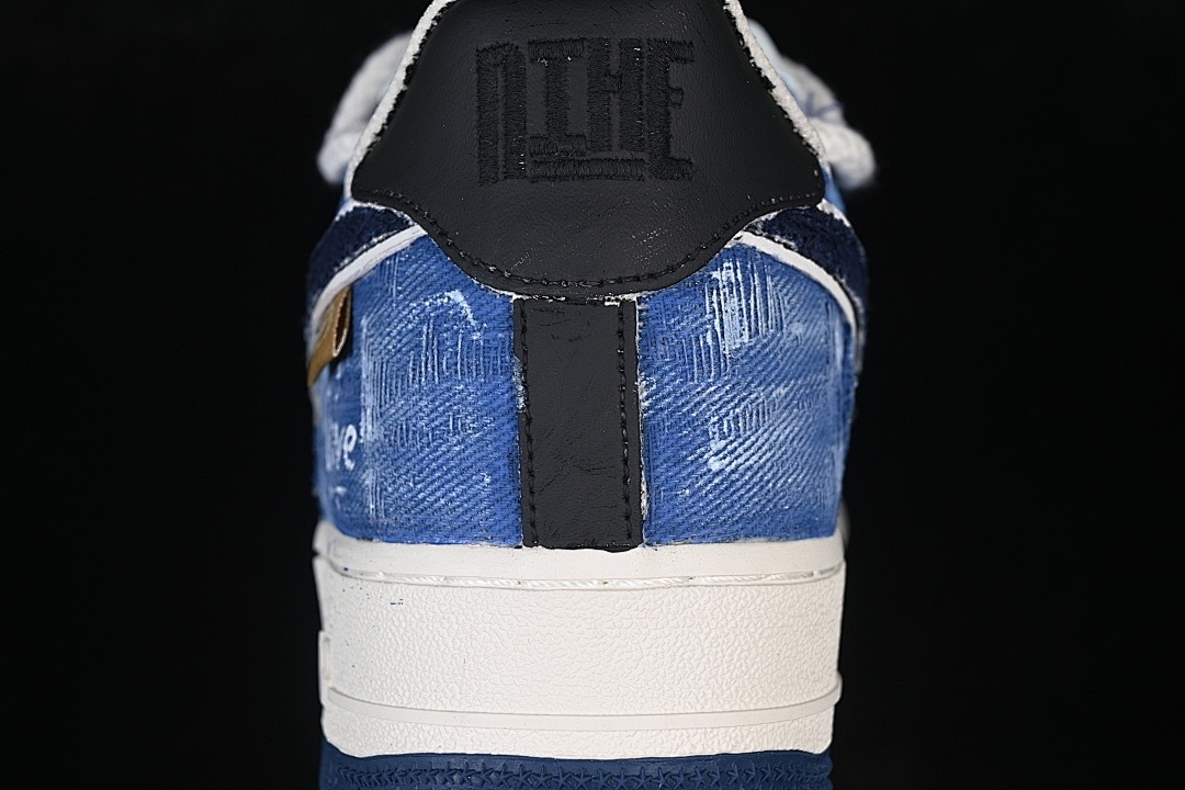 Nike [FB0607-707]-[AIR FORCE 1 07 LOW WHITE/BLUE/BLACK]-[WOMAN:36-39]-[MAN:40-45] - Image 7
