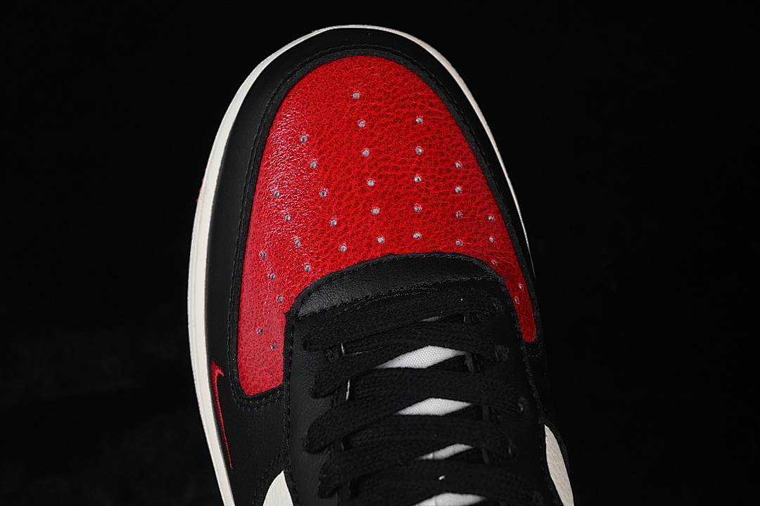 Nike [KD1688-007]-[AIR FORCE 1 07 LOW CASUAL SNEAKERS RED/WHITE/BLACK]-[WOMAN:36-39]-[MAN:40-45] - Image 9