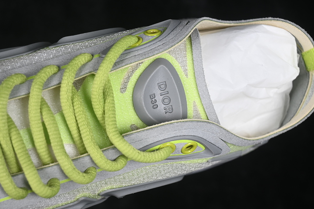 Dior [3SN342ABFH814]-[LOW-TOP CASUAL LIFESTYLE SHOES GREY/GREEN]-[WOMAN:38-39]-[MAN:40-47] - Image 8