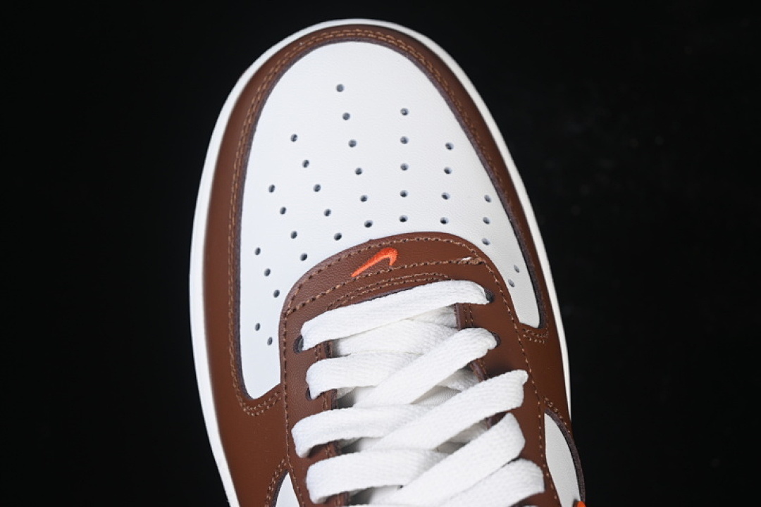 Nike [IO7545-221]-[AIR FORCE 1 07 LOW CASUAL SNEAKERS ORANGE/BROWN]-[WOMAN:35.5-39]-[MAN:40-45] - Image 9