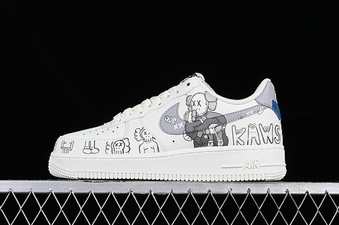 Nike [CW2288-999]-[KAWS AIR FORCE 1 07 LOW WHITE/GREY/BLUE]-[WOMAN:36-39]-[MAN:40-45], photo 1
