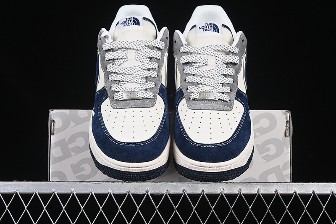Nike [XZ6188-975]-[AIR FORCE 1 07 LOW WHITE/GREY/BLUE]-[WOMAN:36-39]-[MAN:40-45] - Image 13