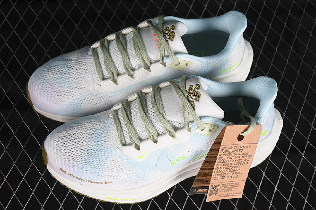 Nike [HQ3465-143]-[AIR ZOOM PEGASUS 41 WHITE/BLUE/GREEN]-[WOMAN:36-39]-[MAN:40-46] - Image 11