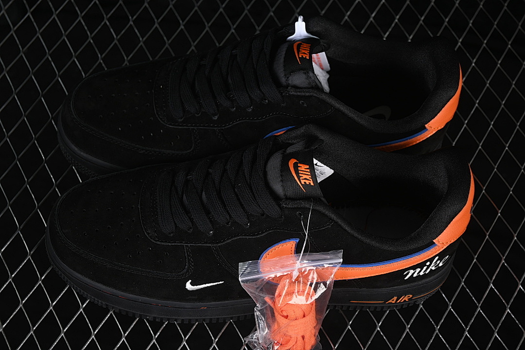 Nike [FV3694-109]-[AIR FORCE 1 07 LOW CASUAL SNEAKERS BLACK/ORANGE/BLACK]-[WOMAN:36-39]-[MAN:40-45] - Image 11