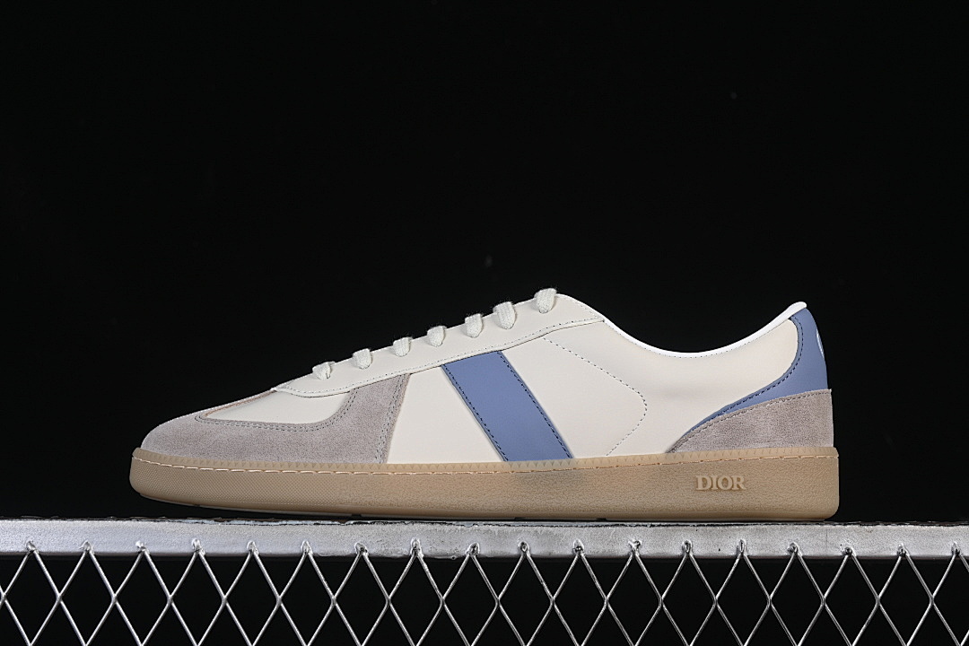 Dior [LOW-TOP DERBY SHOES WHITE/GREY/BLUE]-[WOMAN:39]-[MAN:40-45] - Image 2