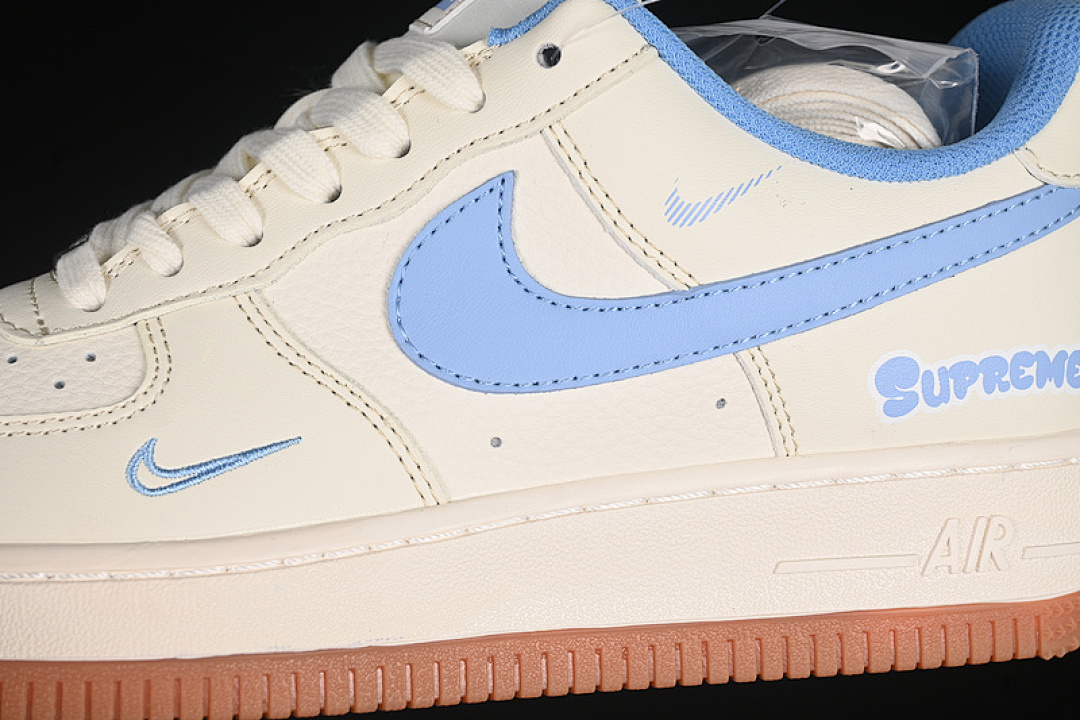 Nike [XS1958-547]-[AIR FORCE 1 07 LOW SUPEME BLUE/WHITE/BROWN]-[WOMAN:36-39]-[MAN:40-45] - Image 8