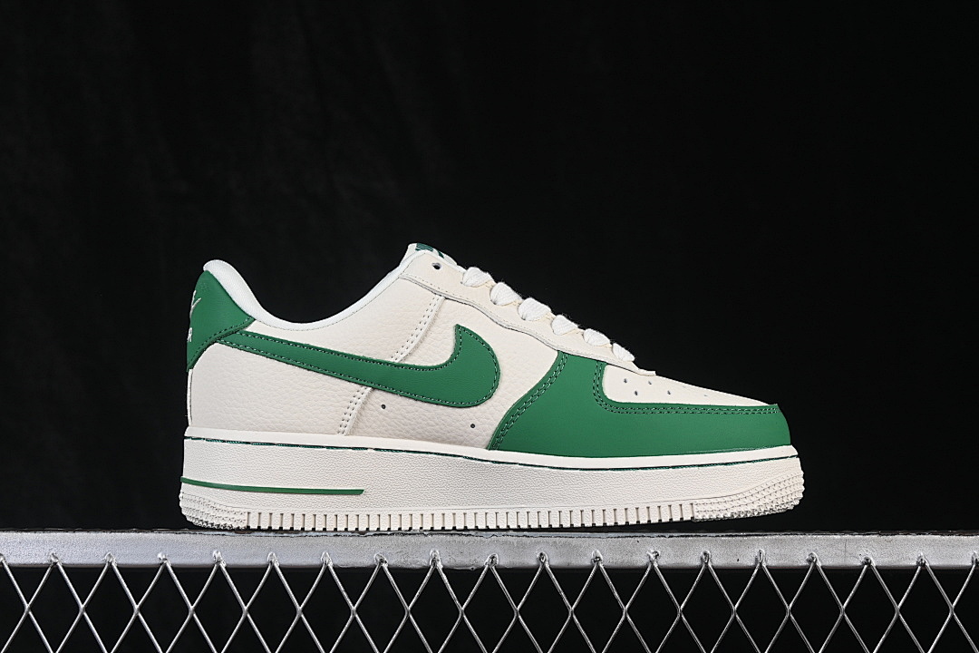 Nike [FV3694-111]-[AIR FORCE 1 07 LOW CASUAL SNEAKERS BEIGE/GREEN/BEIGE]-[WOMAN:36-39.5]-[MAN:40-45] - Image 16