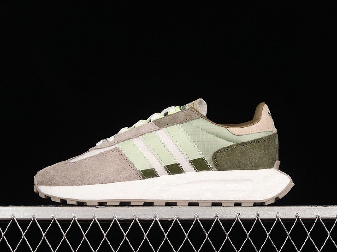 Unbranded [HP7742]-[RETROPY E5 SHOES LIGHT GREY/DARK GREEN/CLOUD WHITE]-[WOMAN:36-39]-[MAN:40-45], photo 1